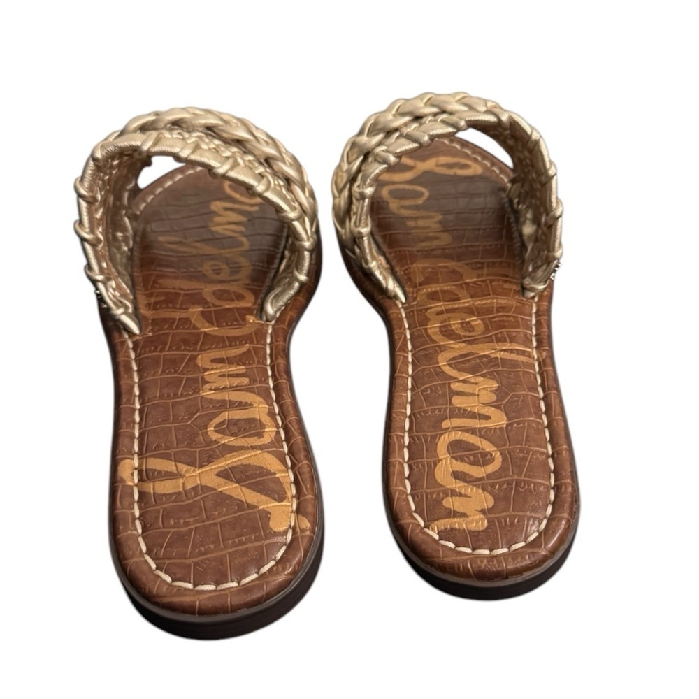 Sam Edelman Gold Giada Braided Sandal NIB Women’s Size 7.5 - Picture 7 of 10